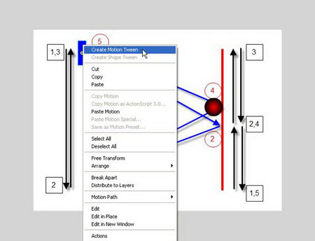 Flash CS4: Create a simple table tennis game Picture 44