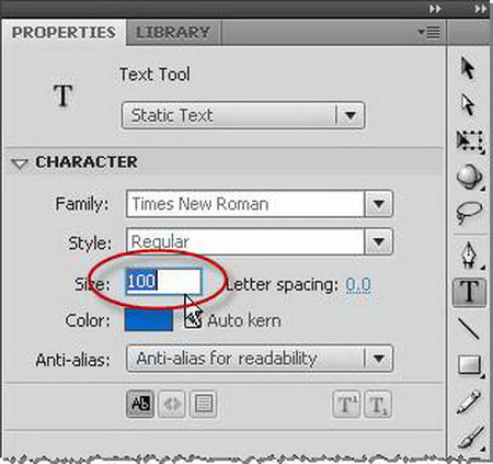 Flash CS4: Create Preview for Custom presets Picture 3