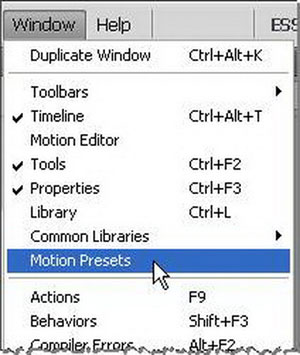 Flash CS4: Create Preview for Custom presets Picture 5
