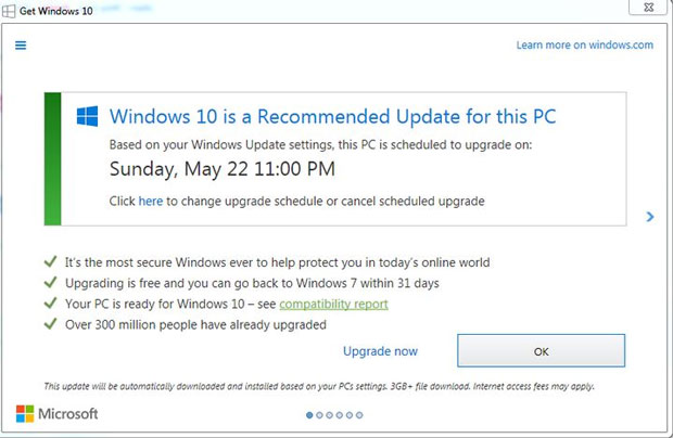 Forcing users to update to Windows 10, Microsoft has to compensate nearly 30 million Picture 2