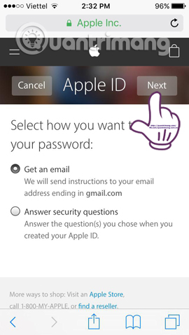 Forgot your iCloud password and the fastest way to recover Picture 6