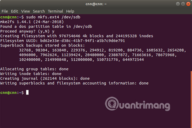 Format and mount USB in Linux Picture 8