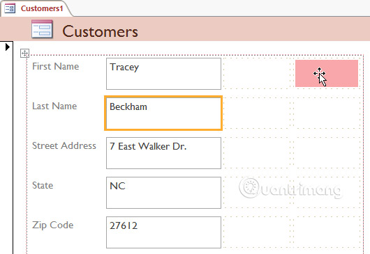 Format forms in Access 2016 Picture 15