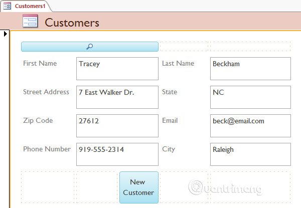 Format forms in Access 2016 Picture 17