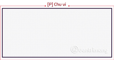 Formula to calculate the area of ​​the rectangle, the perimeter of the rectangle Picture 4