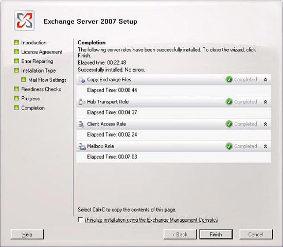 Forward from Exchange 2000/2003 to Exchange Server 2007 (part 2) Picture 4