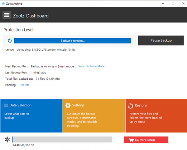 Free 100GB offer from Zoolz, a super fast, lifetime storage service Picture 6
