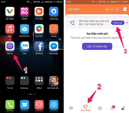 Free calling for Viettel subscribers Picture 1