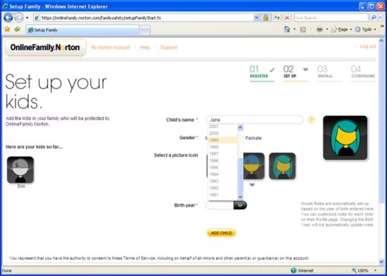 Free child management software Picture 1