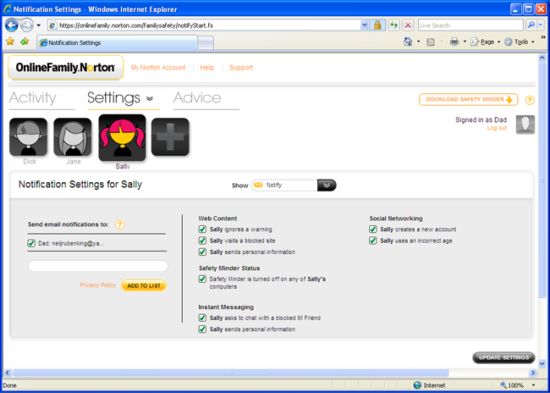 Free child management software Picture 10