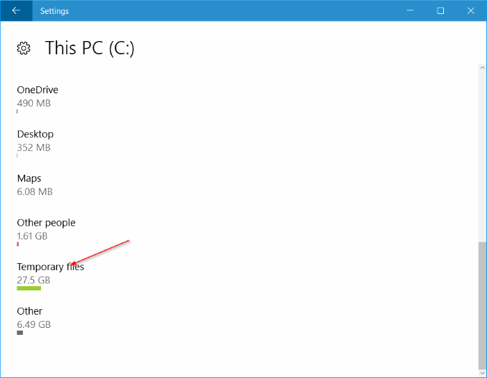 Free memory space after updating Windows 10 Anniversary Picture 3