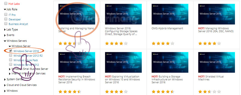 Free Microsoft Labs repositories include: Windows Server, SQL Server and many other services Picture 3