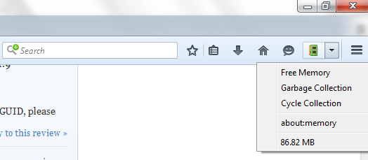 Free unused memory on Firefox browser Picture 1