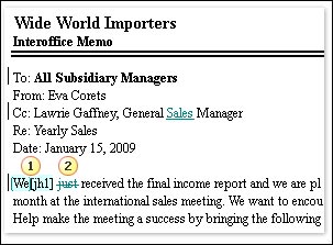 Function Tracks Change, Comments in Microsoft Word Picture 4