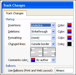Function Tracks Change, Comments in Microsoft Word Picture 6