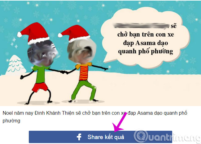 Funny application about Noel on Facebook Picture 4