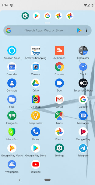 GCA Launcher, a launcher for Android GO with designs that incorporate Chrome OS and Pixel Launcher Picture 3
