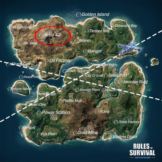 Genuine map locations in Map 8x8 Rules Of Survival Picture 5