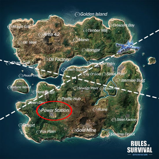 Genuine map locations in Map 8x8 Rules Of Survival Picture 6