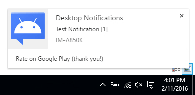 Get all notifications from your Android phone on the Desktop screen Picture 6