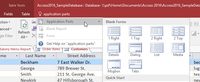 Get familiar with Acccess 2016 interface and basic operations Picture 5