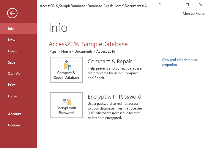 Get familiar with Acccess 2016 interface and basic operations Picture 8