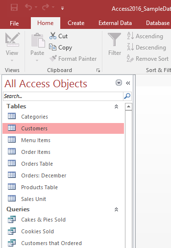 Get familiar with Acccess 2016 interface and basic operations Picture 9