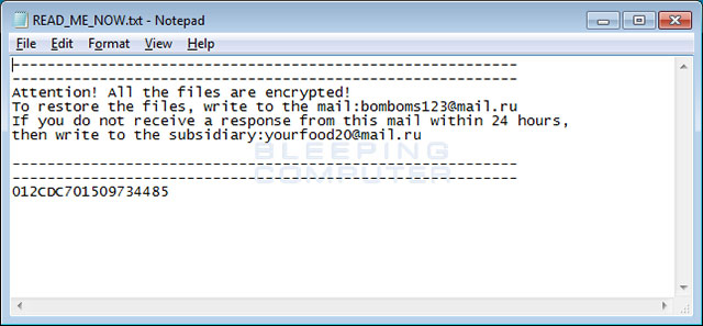 GIBON extortion code spread through spam Picture 4