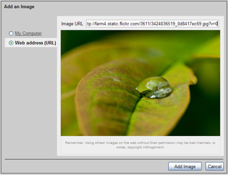 Gmail allows you to insert images directly into the message body Picture 1