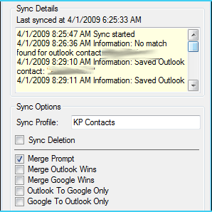 GO Contact Sync: sync contacts Gmail and MS Outlook Picture 3