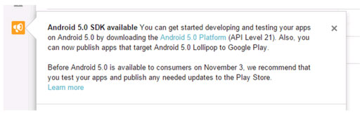 Google confirmed the release of Android 5.0 Lollipop in early November 2014 Picture 2