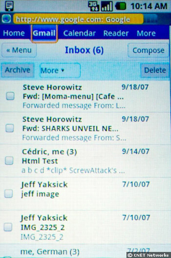 Google demonstrates Android mobile platform Picture 8
