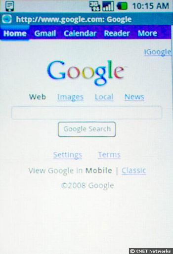 Google demonstrates Android mobile platform Picture 9