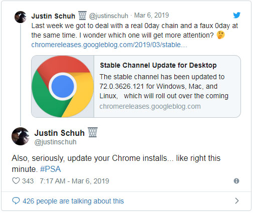 Google has reported a zero-day vulnerability that has just appeared in Windows 7, Microsoft has not yet released a patch Picture 3