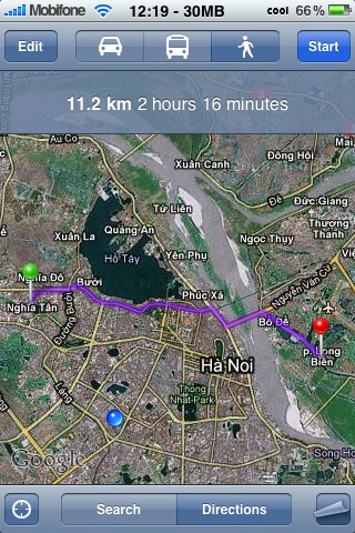 Google Maps has supported navigation in Vietnam