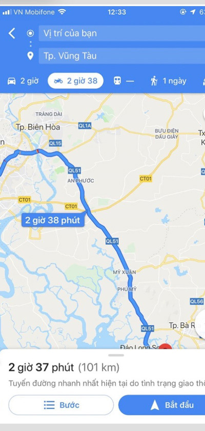 Google Maps on iOS has a navigation feature for motorcyclists in Vietnam Picture 3