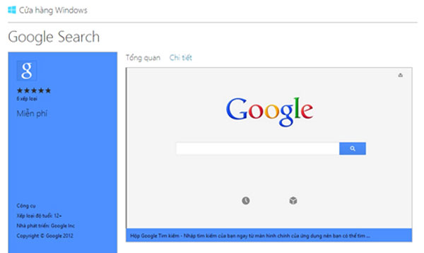 google search for windows 8