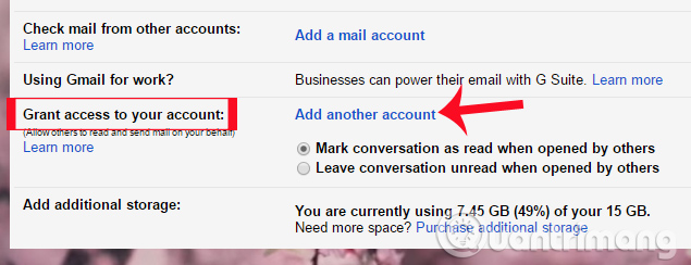 Granting access to Gmail, sharing Gmail without sharing a password Picture 3