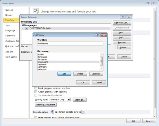 Great tips for Word 2010's text test tool Picture 2