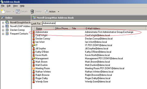GroupWise to Exchange 2007 - Part 4: Ability to collaborate and convert Picture 12