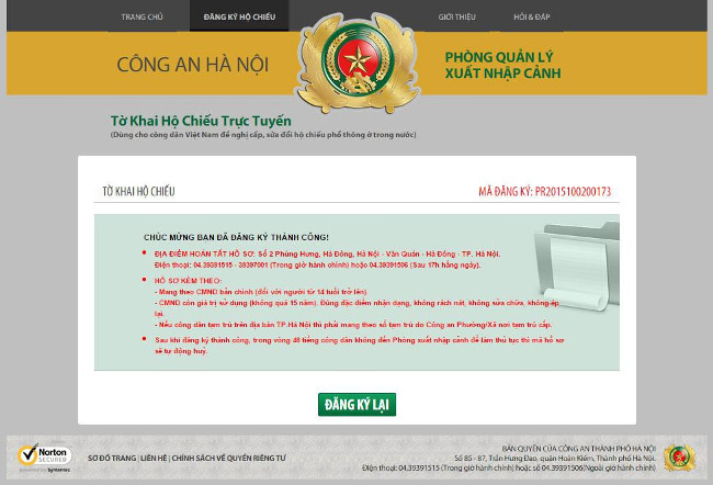 Guidance on procedures for quick passport registration online Picture 5