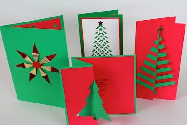 Guide 22 ways to make beautiful Christmas cards and very easy for you Picture 12