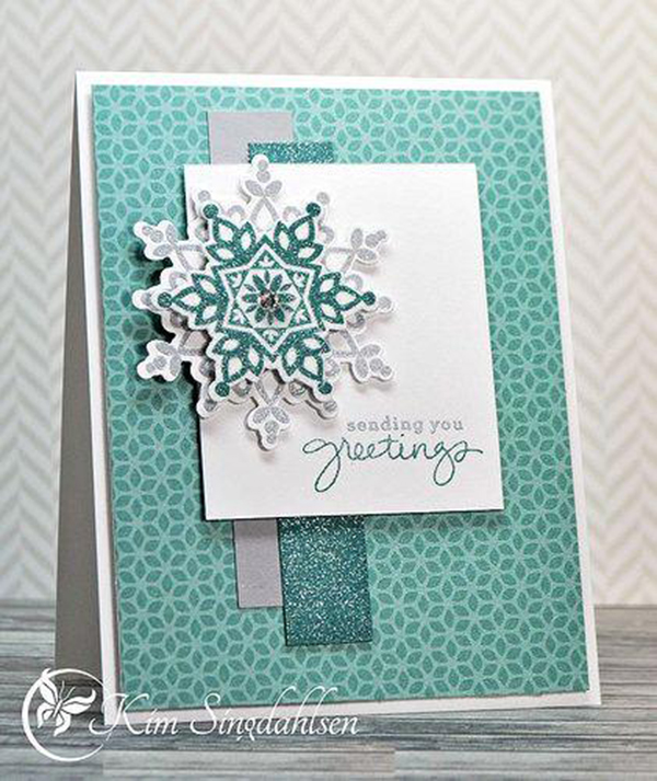 Guide 22 ways to make beautiful Christmas cards and very easy for you Picture 6