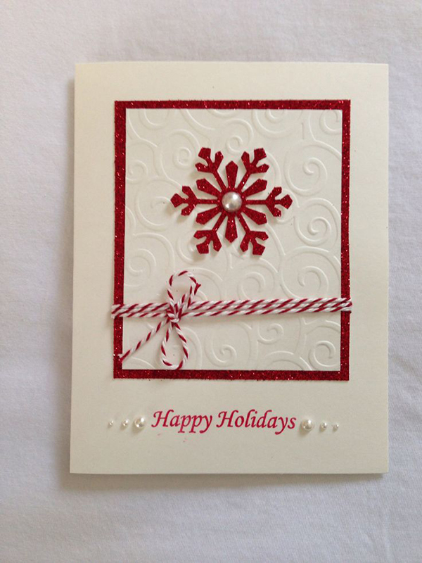 Guide 22 ways to make beautiful Christmas cards and very easy for you Picture 7