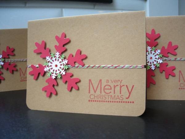 Guide 22 ways to make beautiful Christmas cards and very easy for you Picture 9