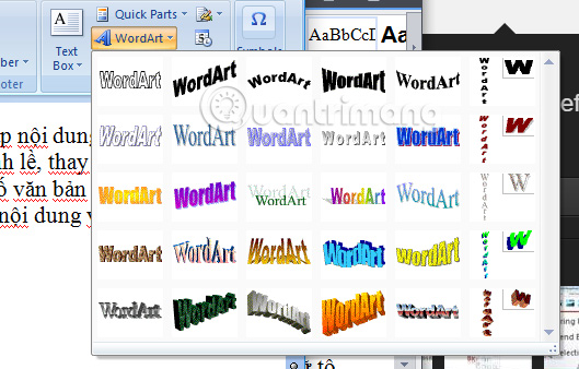 Guide font formatting, change stretch and create artistic text in Word Picture 8