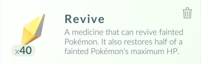 Guide how to revive Pokemon in Pokemon Go Picture 2