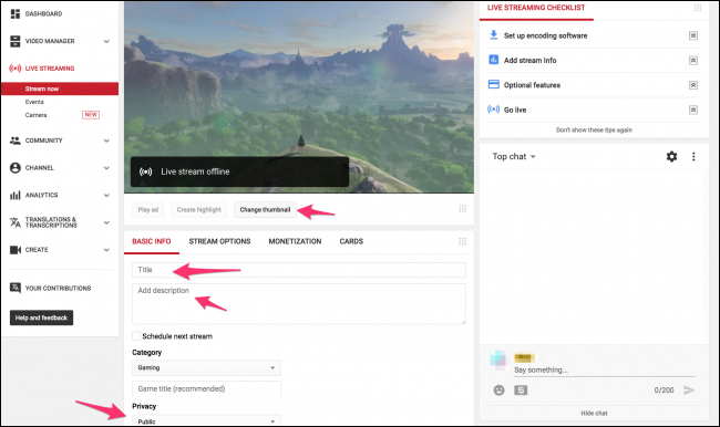 Guide live streaming, streaming live video on Youtube using computer, laptop Picture 12