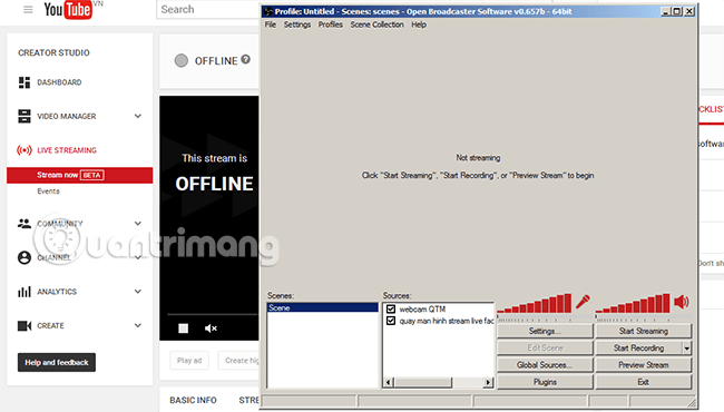 Guide live streaming, streaming live video on Youtube using computer, laptop Picture 6