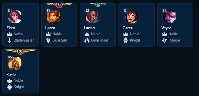 Guide the task of playing 6 generals of the same generation in 3 Duel Arena Picture 4